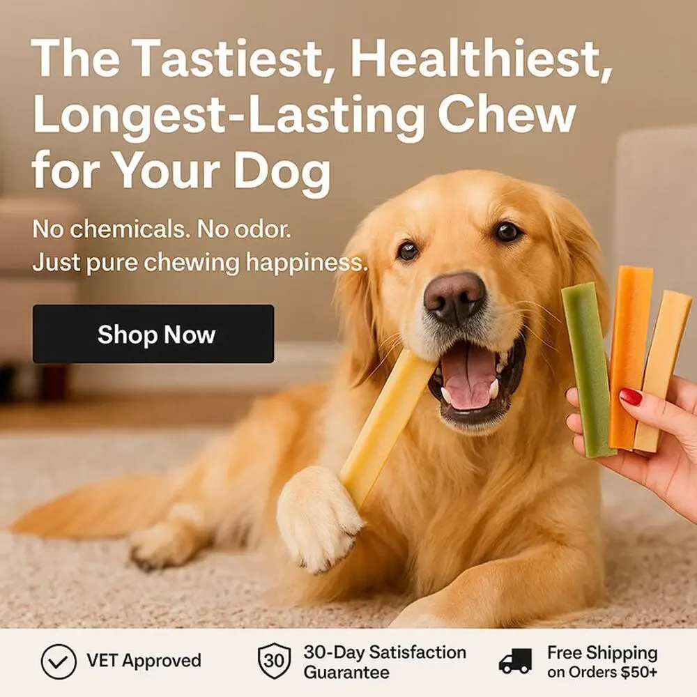 Yak Dog Chew Pack – 6 Flavor-Infused Sticks for SMALL DOGS <25 lb